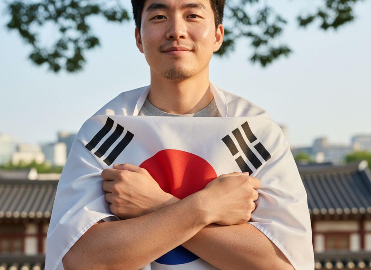 drapeau de la Corée du Sud